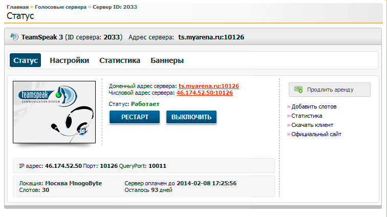 Проверить статус сервера. ТС сервера. Как изменить адрес ТС сервера. Свой голосовой сервер. TS ник.